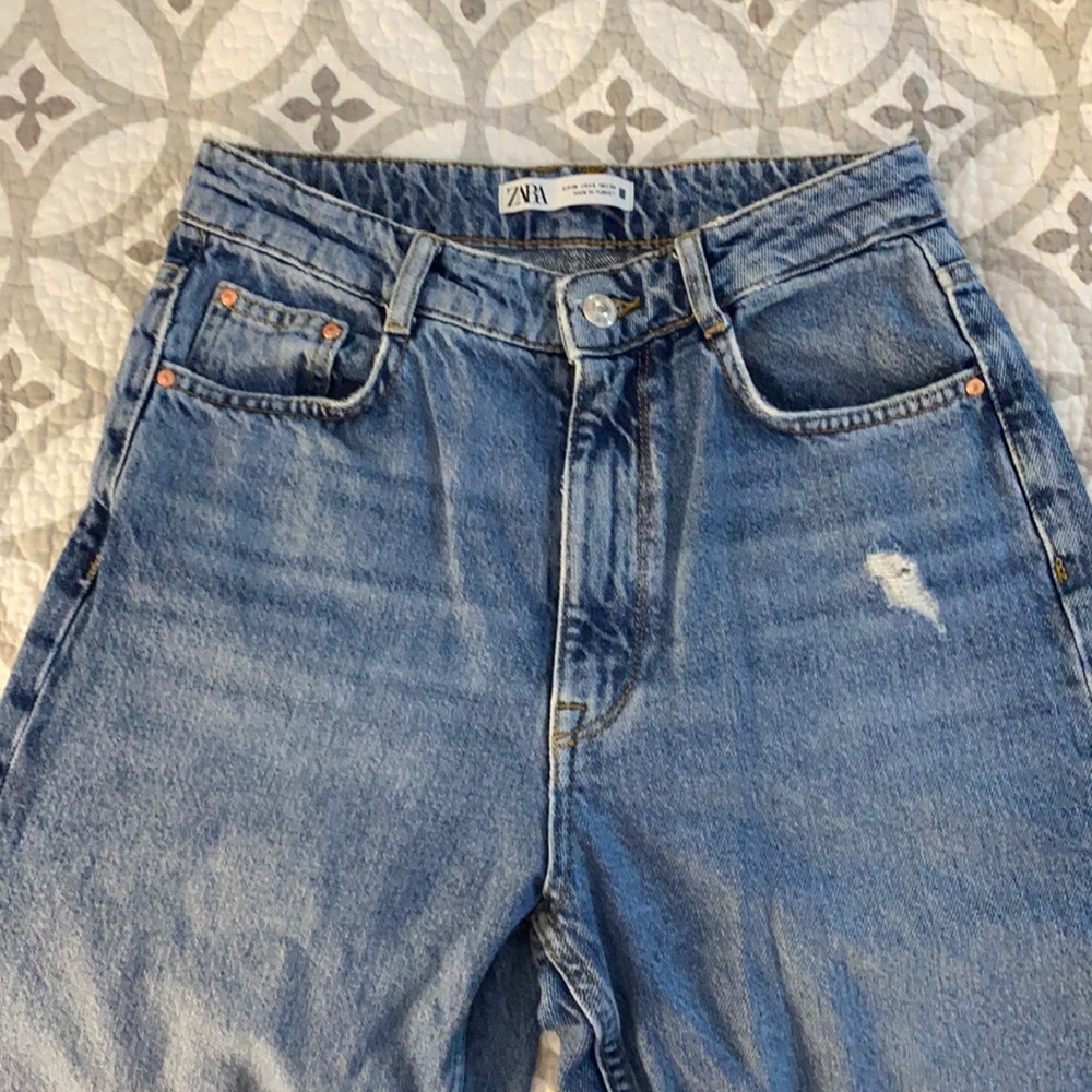 Zara high waisted wide leg jeans